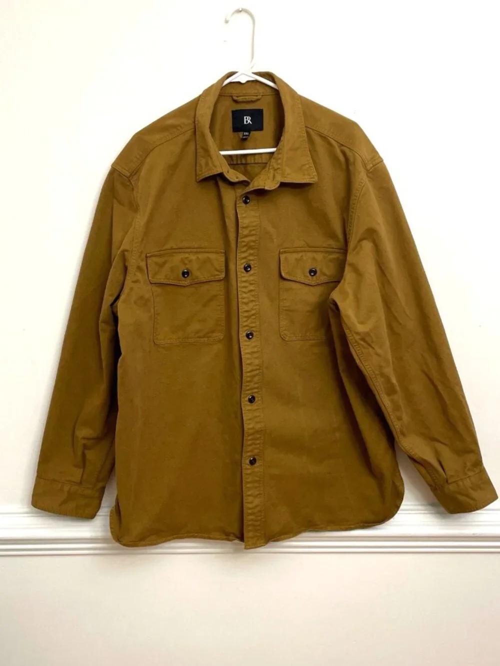 Banana Republic Shirt Jacket Shacket Men’s‎ XXL Tan Heavy Cotton